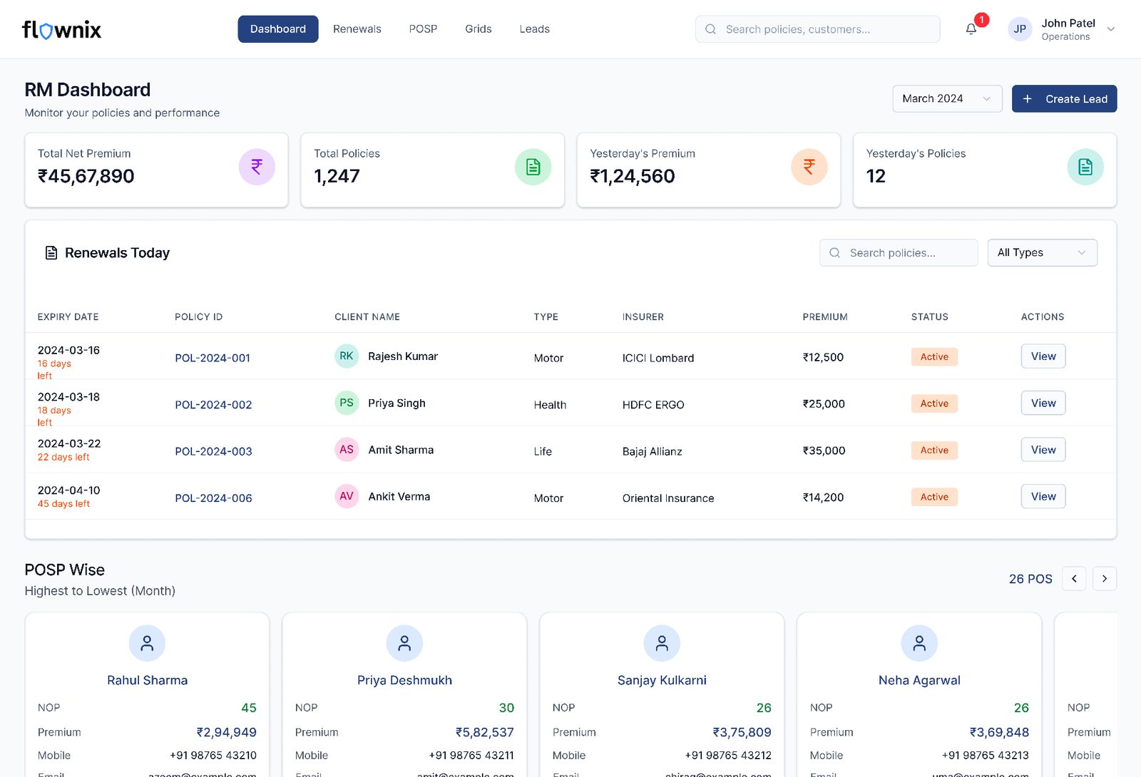 InsureTech Agent Platform — InsureTech · Enterprise